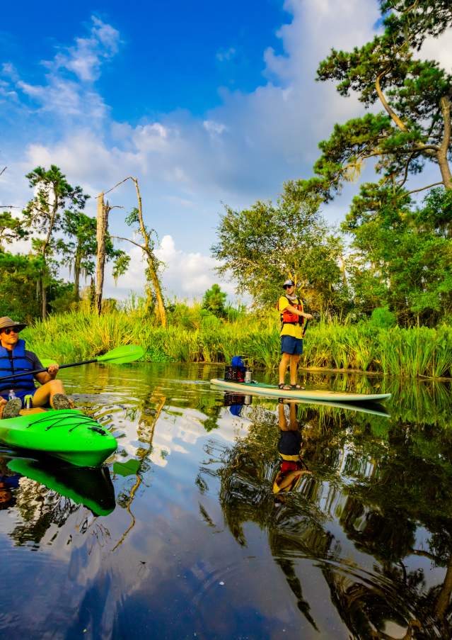 Kayaking, Bayou Cane, Group, Bayou Adventure