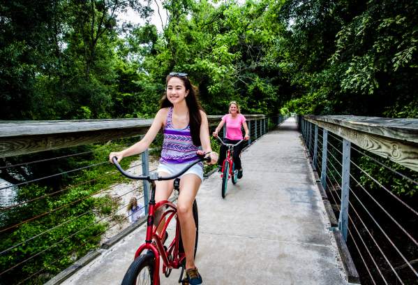 Biking the Tammany Trace, Covington