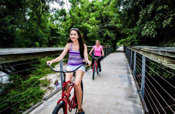 Biking the Tammany Trace, Covington