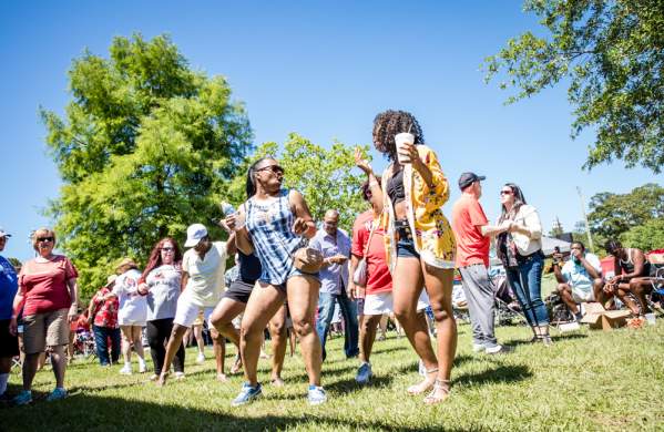 Dancing at Slidell's All You Can Eat Crawfish Festival