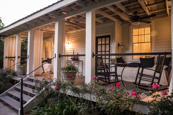 Exterior view of Blue Heron B&B porch