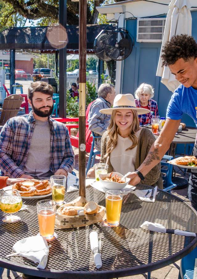 Dining at the Abita Brew Pub