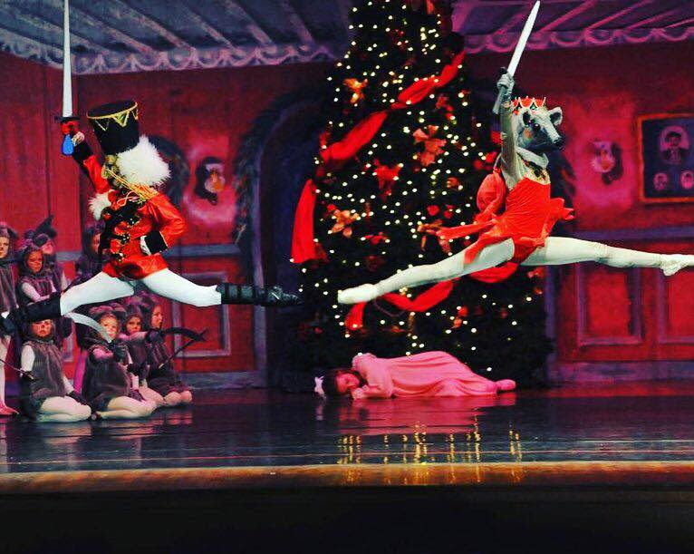 Dancers performing in Ballet Apetrei's The Nutcracker