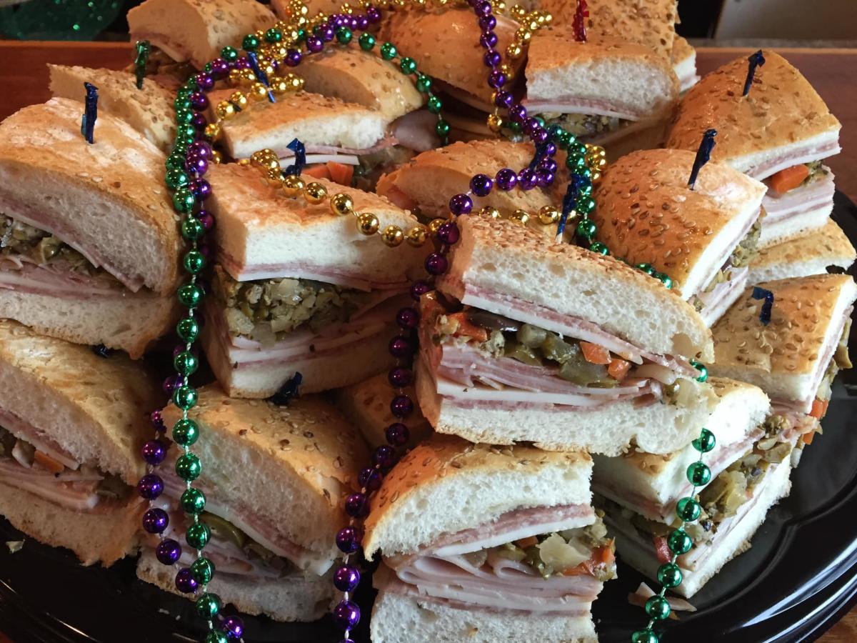 Hand-sized mini-muffalettas at Bosco's Italian Cafe in Mandeville