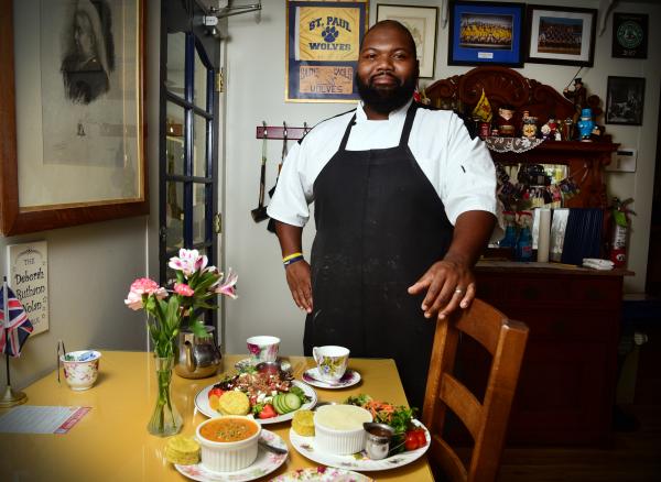 Chef Diamonte at The English Tea Room with Tammany Taste of Summer meals