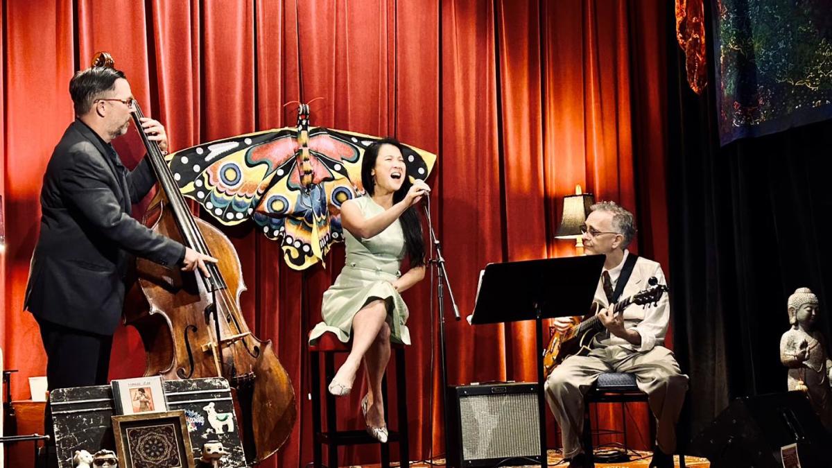 The Nanci Zee Trio performs at The Lobby Lounge.