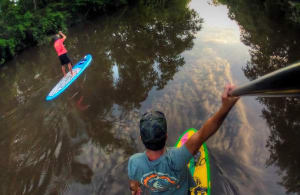 Water Recreation Paddleboarding the Bogue Falaya River with Bayou Paddle Company