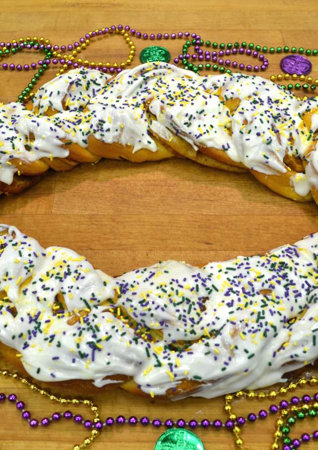 King Cake from Randazzo's Camellia City Bakery