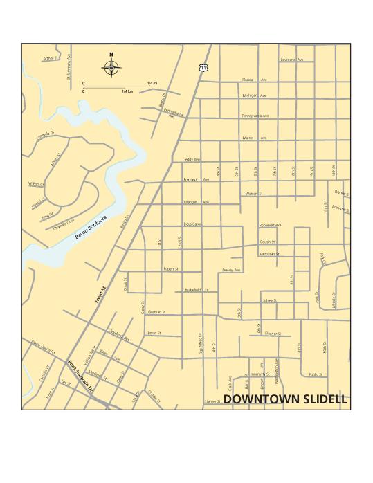 Slidell Map - Olde Towne