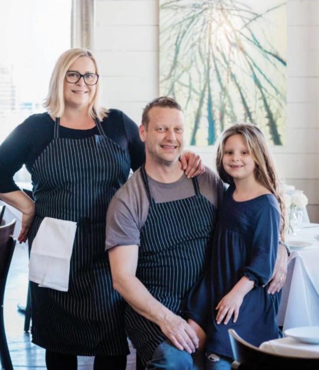 Torre, David and Evelyn Solazzo of Del Porto Ristorante and The Greyhound, in Covington