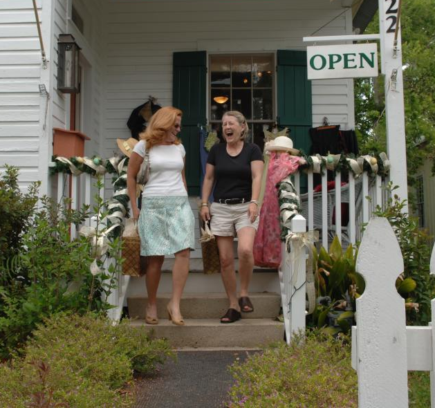 Older ladies shopping, downtown Covington