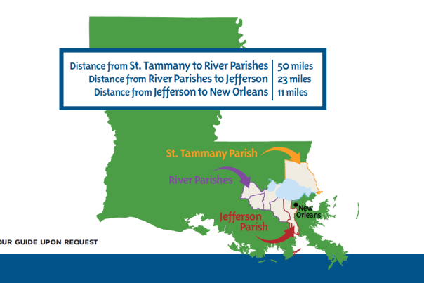 Soul of the South itinerary Louisiana Map